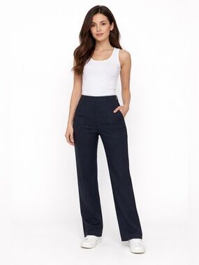 apt nine black and grey plaid dress pants